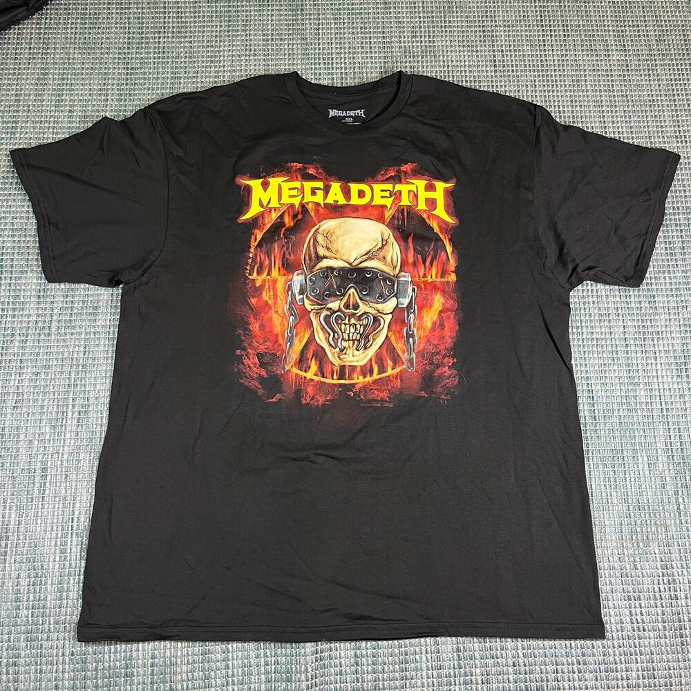 MegaDeth Crush The World Tour 2023 Black Sz 2XL adult New